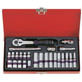 King Tony Socket Set 26pc Metric 1/4in Drive