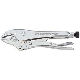 King Tony Lock Grip Pliers Curved 10in Chrome