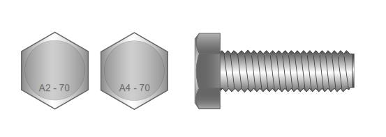 Set Screw Hex M10 x 25mm 304 S/Steel