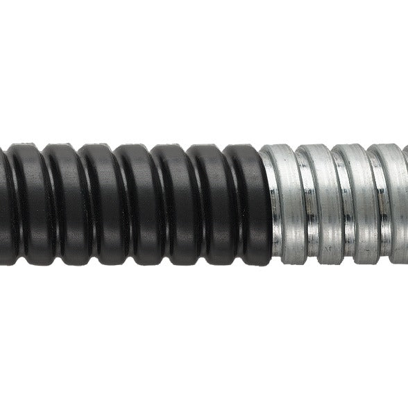Flex Conduit 25mm Galv/Steel PVC Black FSU25B