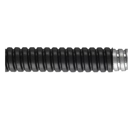 Flex Conduit 25mm Galv Steel Black FLHU25B-25M
