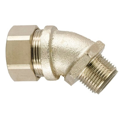 Adaptor 45Deg Nickel Brass M25 LTP25-M25-C45