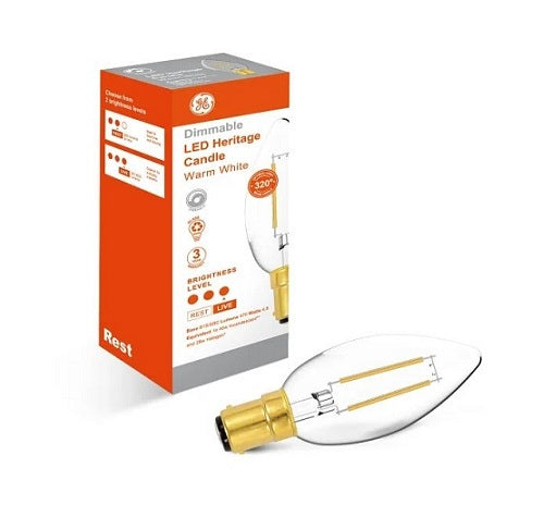 Lamp LED Heritage Candle 4.8W SBC Dim WW 470lm