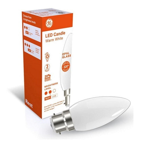 Lamp LED Candle 2.8W BC Opal 250lm