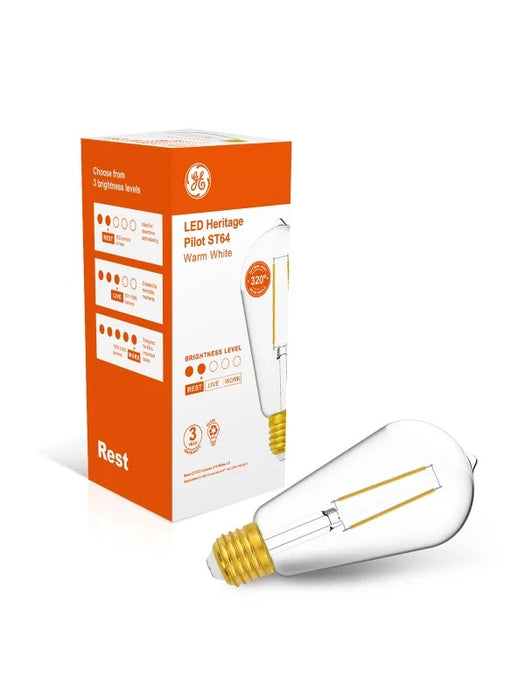Lamp LED Heritage Pilot ST64 4.6W ES 470lm WW