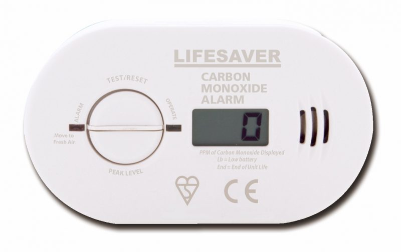 PSA Lifesaver Carbon Monoxide Alarm 3xAA Battery Powered