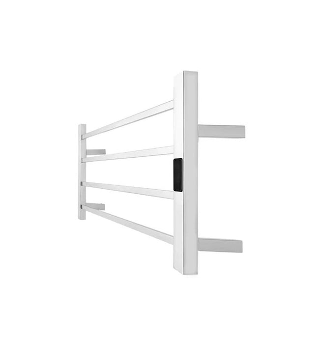 Heated Ladder Towel Rail 4Bar Timer Temp Chrome