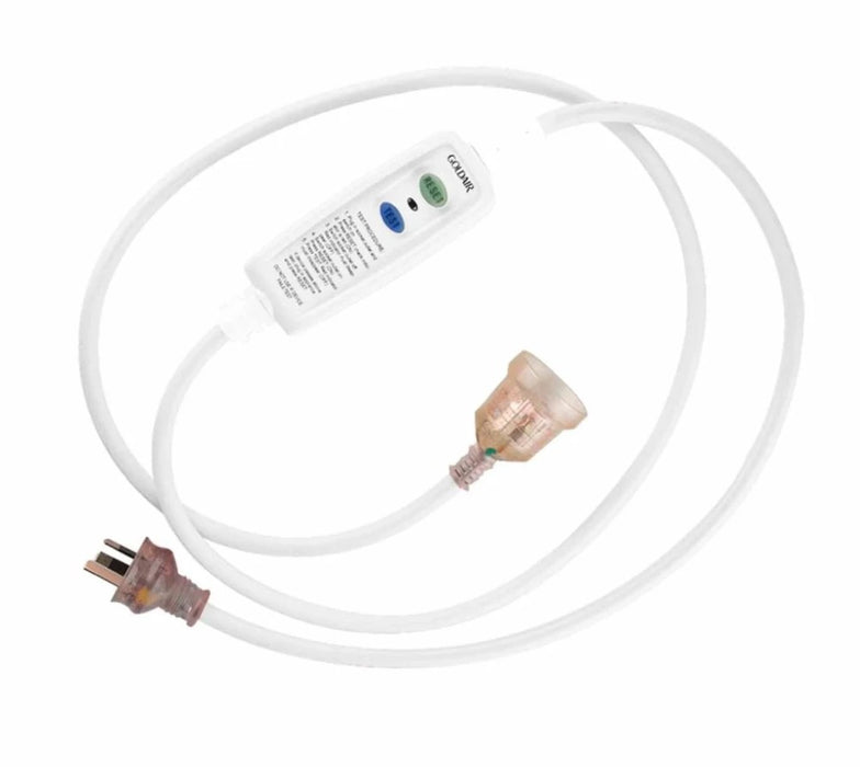 Inline RCD with 2m Ext Cord Wh Clamshell V2 (MOQ6)