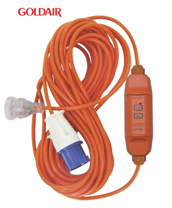 Inline RCD (Camping Plug)15m Ext Cord V2 (MOQ 6)