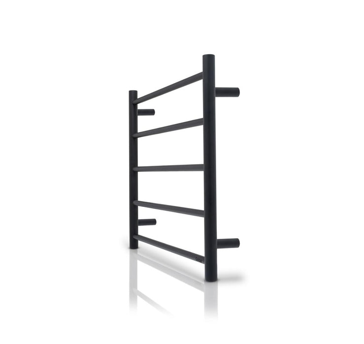 Heated Towel Rail Round 5Bar Black