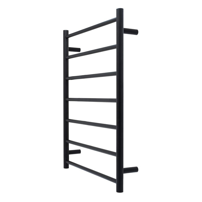 Heated Towel Rail Round 7Bar Black