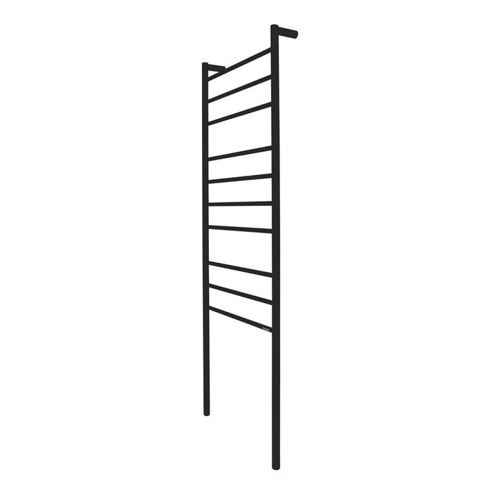 Heated Towel Rail 10Bar Round Tall 120W Black
