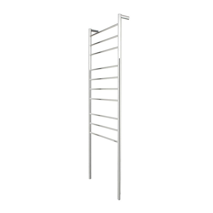 Heated Towel Rail 10Bar Round Tall 120W Stainless Steel