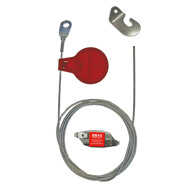 GS10 Seismic Brace 3m T-Bracket & Hook 8mm (Pack4)