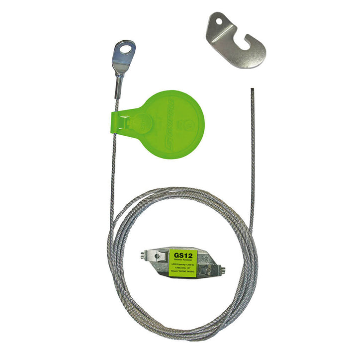 GS12 Seismic Brace 3m T-Bracket & Hook 10mm (Pack4)