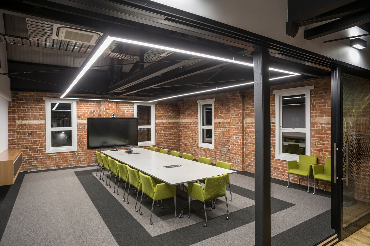 The challenge of this project was to ensure appropriate, comfortable levels of task light, staying in keeping with this heritage building.