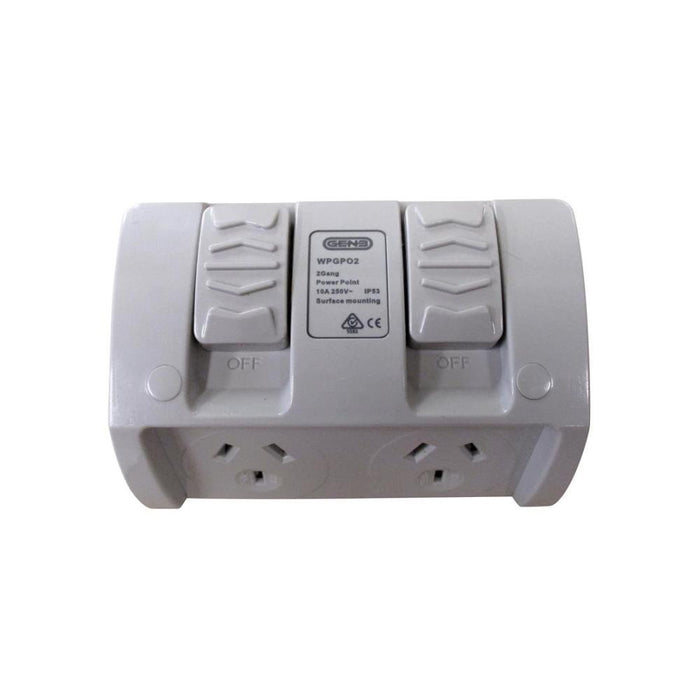 Switched Socket Double Weatherproof IP53