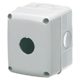 27ER Pbutton Encl 1Hole IP66 Grey
