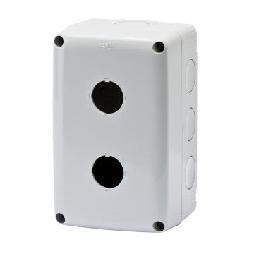 27ER Pbutton Encl 2Hole IP66 Grey