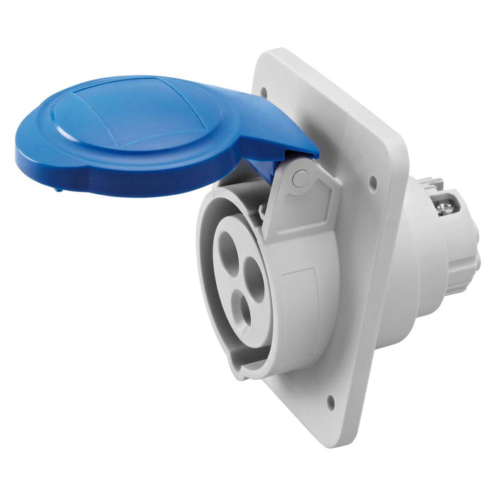 Socket Outlet 230V 16A 2P+E IP44/IP54 HP S/P Flush