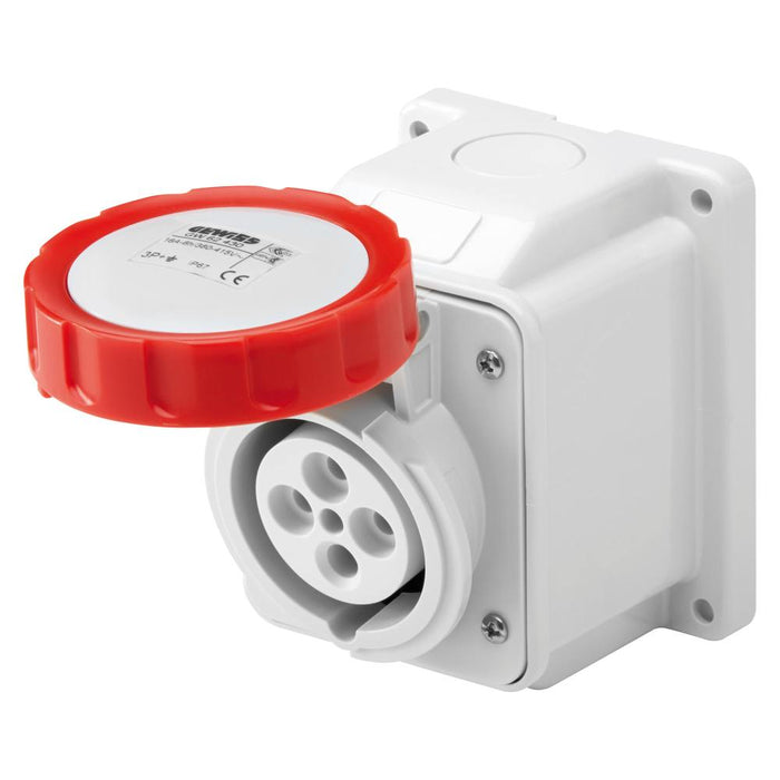 Socket Outlet 415V 16A 3P+E IP67 Surface