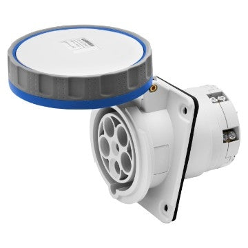 Socket Outlet 230V 63A 2P+E IP67 HP W/P Flush & Pilot