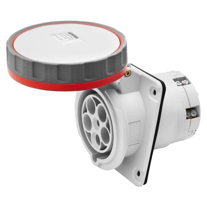 Socket Outlet 415V 63A 4P+E IP67 HP W/P Flush & Pilot