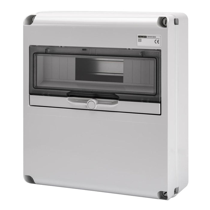 Dist Board 360 x 320 x 120mm QDin68 14mod Blank Lid IP65
