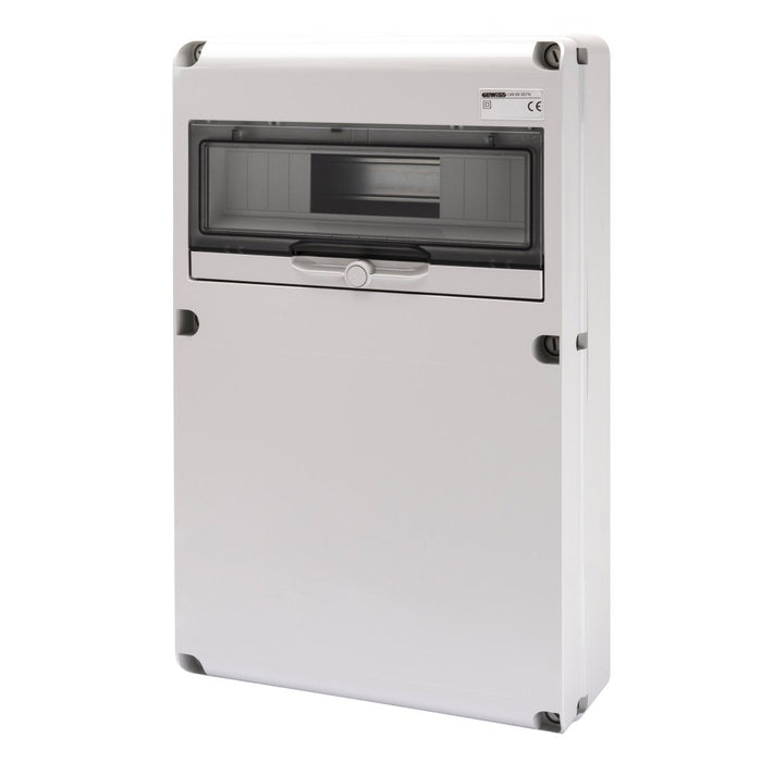 Dist Board 510 x 320 x 135mm QDin12 Smooth Lid IP67