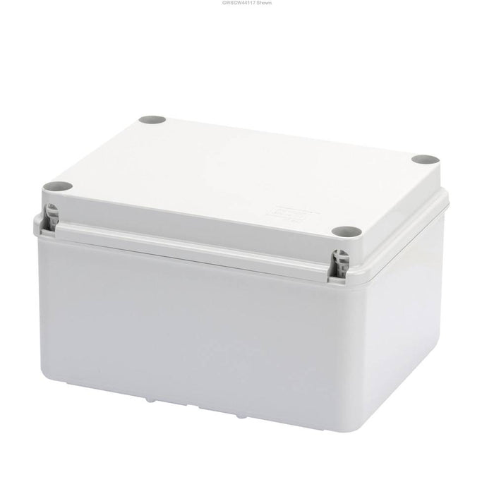 Junction Box 240 x 190 x 130mm Deep Base IP56 HF Blank
