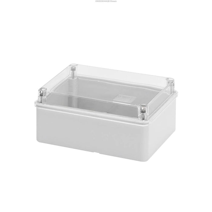 Enclosure 460 x 380 x 120mm Clear Lid Shallow
