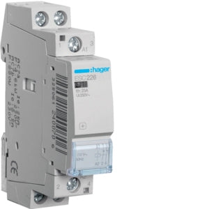 Contactor 2P 2N/C 25A 230V Modular Series II