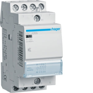 Contactor 4P 4N/C 25A Noise Free Series II