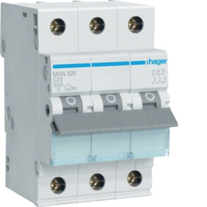 MCB 3P 10A 6kA C-Curve