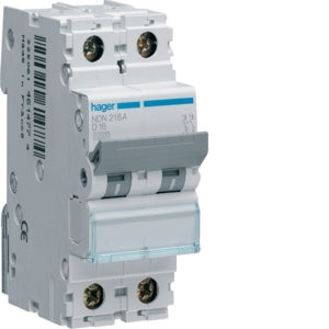 MCB 2P 16A 10kA D-Curve