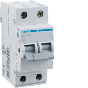 MCB 2P 25A 10kA C-Curve