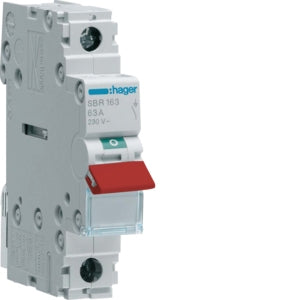 Main Switch 1P 100A Red Toggle