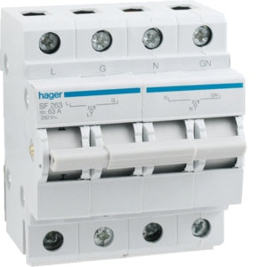 Changeover Switch 63A 2Pole (4Mod)