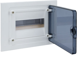Dist Board 8 Way 1 Row Flush Trans Door VS Lite