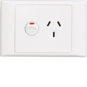 Premiere Switched Socket Sgl 10A Horiz