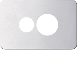 Silhouette Cover Plate Switched Socket Sgl Horiz Aluminium