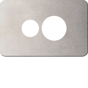 Silhouette Cover Plate Switched Socket Sgl Horiz SS