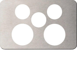 Silhouette Cover Plate Switched Socket Dbl Extra Sw Horiz SS