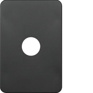 Silhouette Cover Plate LP 1 Gang Vert Matt Black