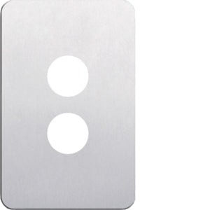 Silhouette Cover Plate LP 2 Gang Vert Aluminium