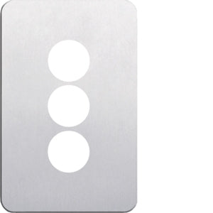 Silhouette Cover Plate LP 3 Gang Vert Aluminium