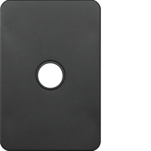 Silhouette Grid & Cover Only 1 Gang Matt Black