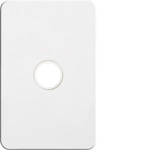 Silhouette Grid & Cover Only 1 Gang White