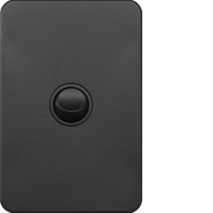 Silhouette Switch 1 Gang Vertical 16AX Matt Black