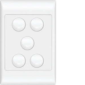 Premiere Switch 5 Gang Vertical 16AX